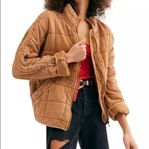 Free People Quilted Dolman Sleeve Jacket